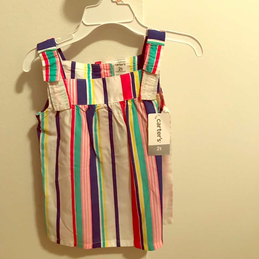 Striped tank top. Toddler size 2T